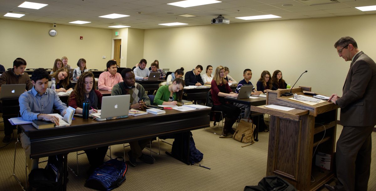 PCG_News's tweet image. Newly renovated classrooms being used by #HWAC freshmen and sophomores for &quot;Life and Teachings&quot; and &quot;Old Testament Survey&quot; respectively.