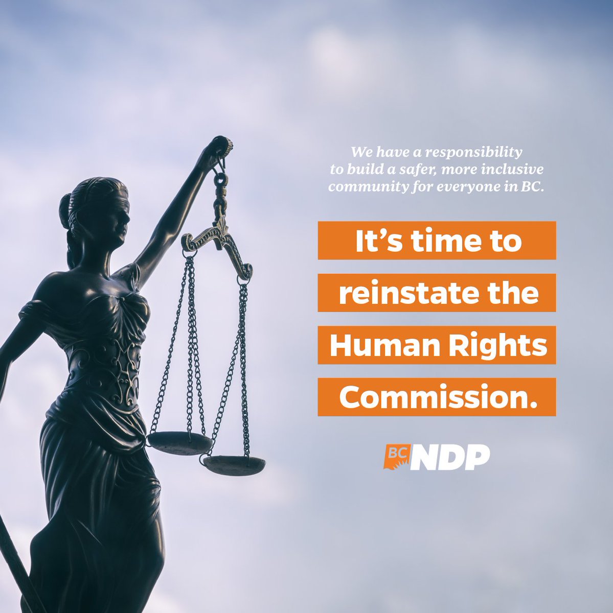 One province has no #HumanRights Commission— the BC Liberals scrapped BC's in 2002. We need gov't that works for all to end discrimination.