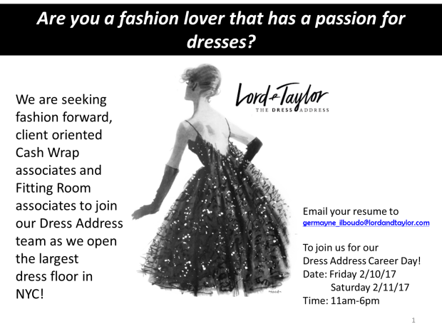 FashionistaJob's tweet photo. The #DressAddress At @lordandtaylor Is Hiring Fitting Room And Cash Wrap Associates In #NewYork, #NYC #Jobs https://t.co/2QrTJKyvws https://t.co/Z9ygT3A3tN