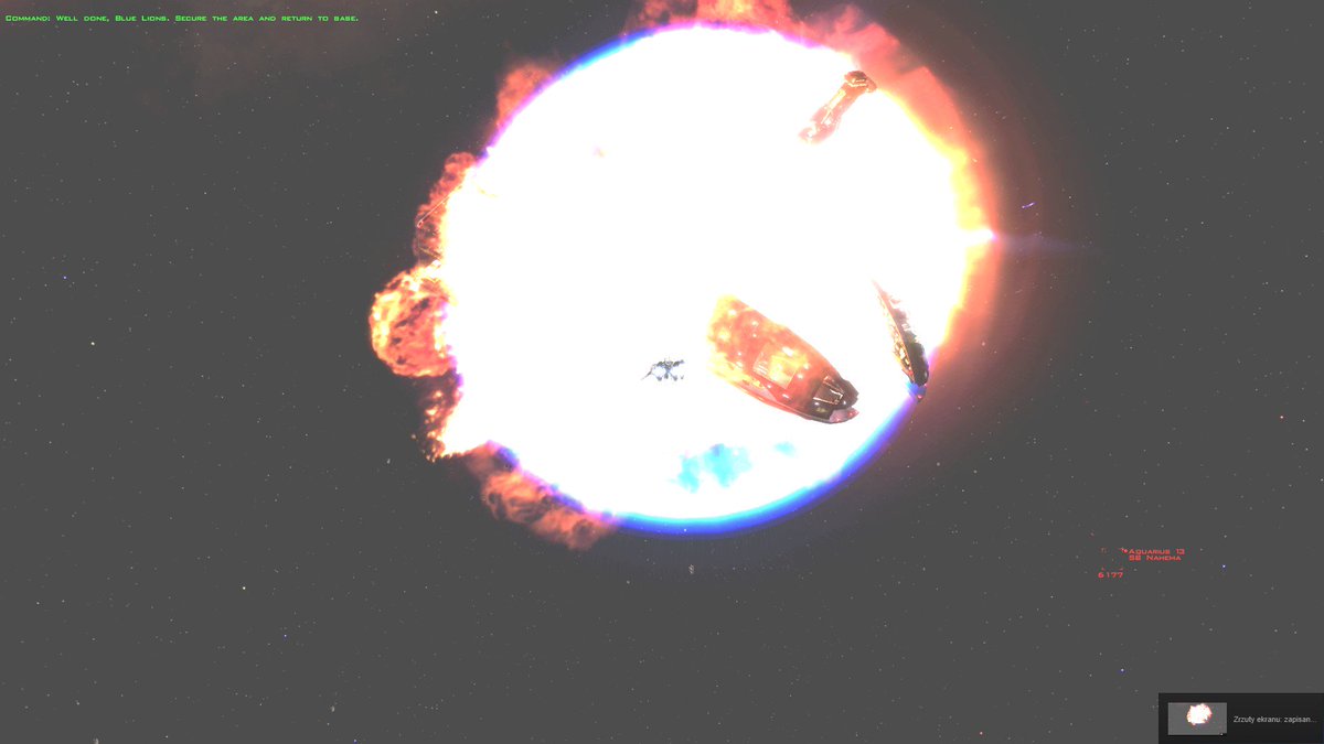 ArchaosTheWise's tweet image. Explosion of Terran Base #Freespace2