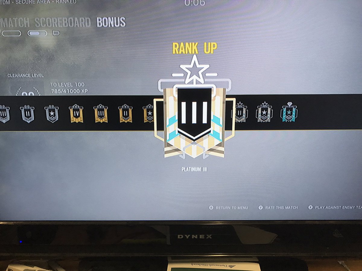 finally #RainbowSixSiege #RB6 #Platnum