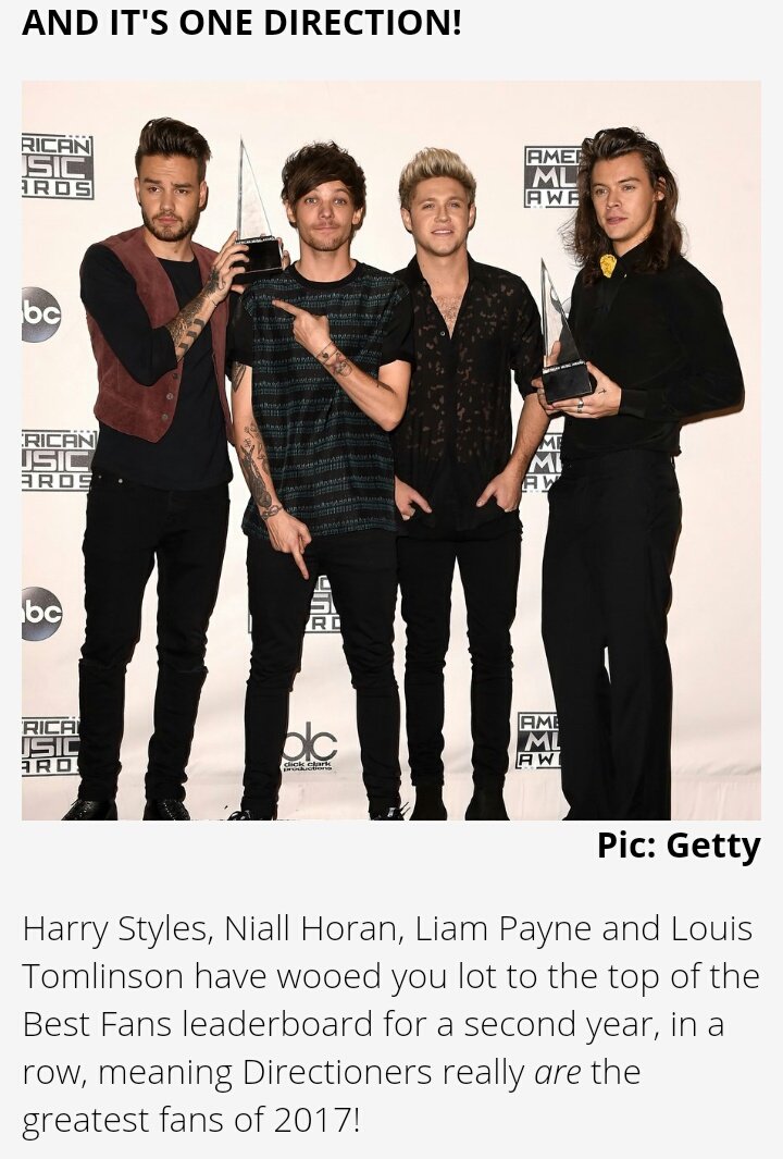 lasgrowns's tweet photo. Los chicos ganaron la votación de #BestFans2017 (#OneDBestFans), con más de 10 Millones de votos!! 🎉🎉 https://t.co/TScMroXAHe