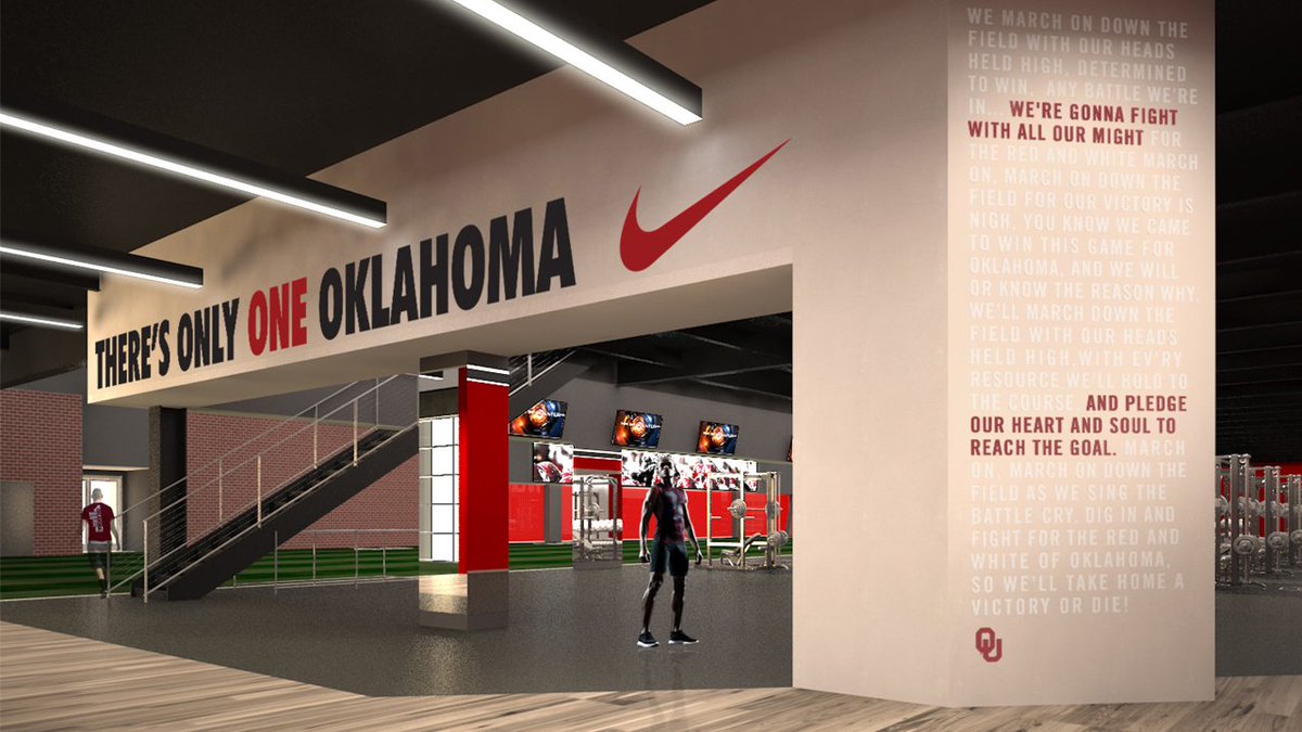 OU_Football's tweet photo. Best facilities in the country coming soon. ⭕️🙌

Take a tour of the #Sooners new home ➡️ https://t.co/PiTmfsXFRw https://t.co/mp6HPK4tKv