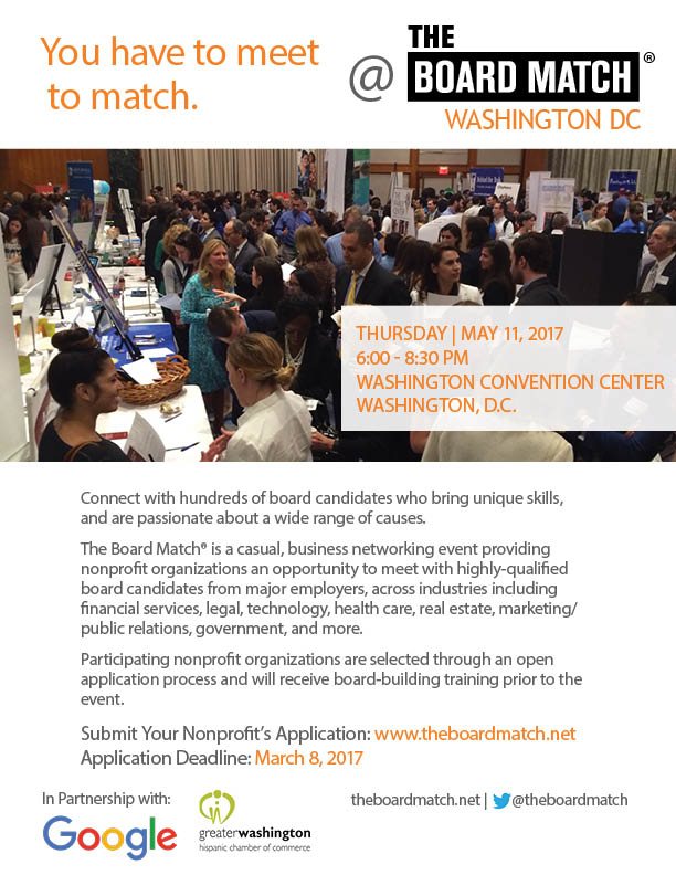 theboardmatch's tweet photo. #WashingtonDC #npos apply for #BoardMatchDC the premiere networking event for Chief Executives to meet board members https://t.co/f8S02SbnZT https://t.co/dCPtD3W5ec