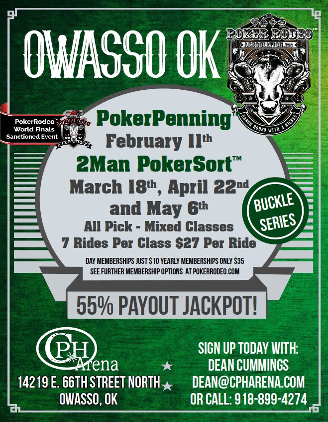 PokerRodeo's tweet photo. Coming up this weekend! https://t.co/34Ct91bI5Y