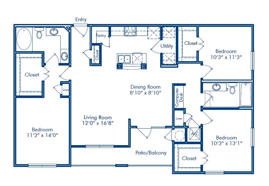 CamdenOakCrest's tweet photo. This spacious 3 bedroom home could be yours! Call us for more info 281.920.0800 #CamdenLiving #HouApts https://t.co/ncjJHCWceX https://t.co/K0yaTJaOQf