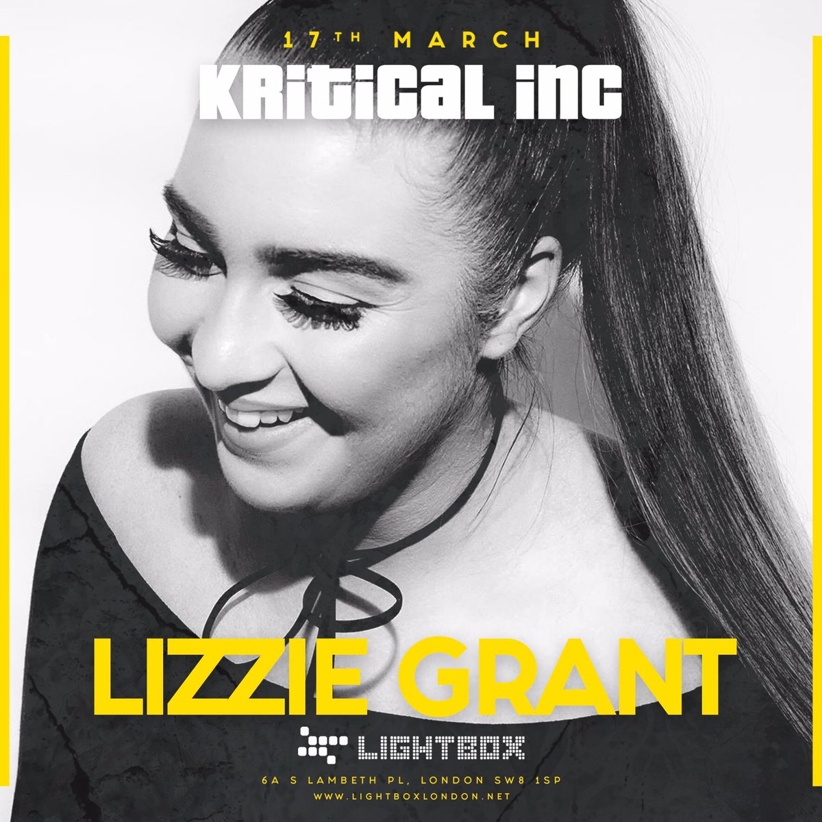 KriticalInc's tweet photo. Joining us March 17th at @lightboxlondon alongside @CJUKOfficial @harryley @atypical_music +more TBA!

Tkts only £5: https://t.co/VMBHnHCn7l https://t.co/B0VIulYlXp