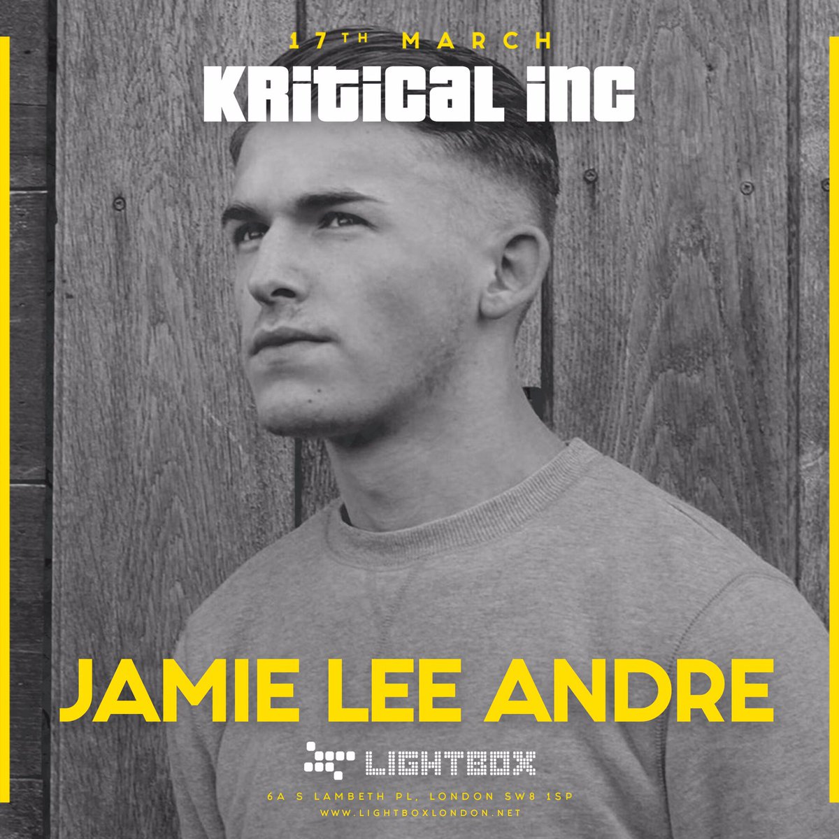 KriticalInc's tweet photo. Joining us March 17th at @lightboxlondon alongside @CJUKOfficial @harryley @atypical_music +more TBA!

Tkts only £5: https://t.co/VMBHnHCn7l https://t.co/B0VIulYlXp