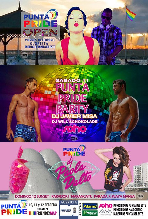 FriendlyMapMag's tweet photo. YA LLEGA!! #PuntaPride #LGBT #PuntaDelEste https://t.co/pZudyQHH2F