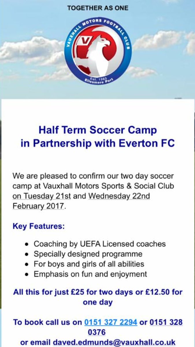 VMFC_Events's tweet image. Fantastic half term soccer camp at VMFC.  Book now!