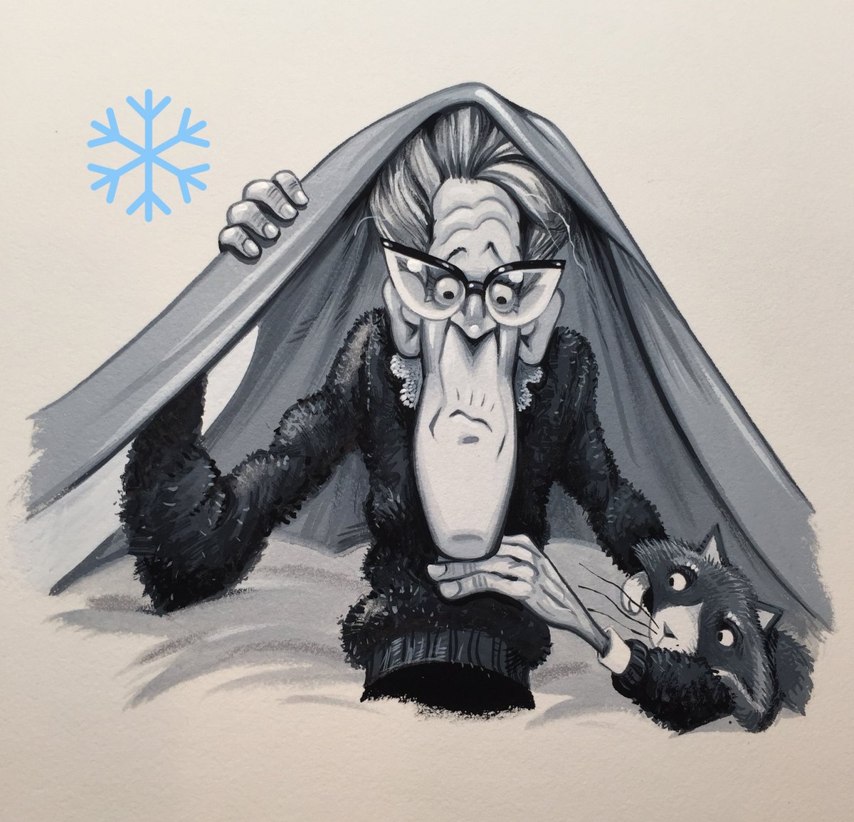 Maybe Eugenia has the right idea in hiding under the covers with a cat. From the next Tales from Deckawoo Drive series by Kate DiCamillo.