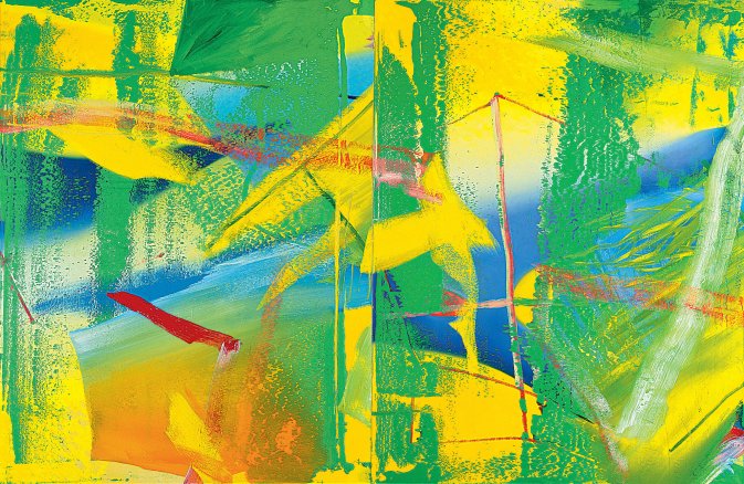  Art is the highest form of hope, said Gerhard Richter, who turns 85 today. Happy Birthday! Image: \"Gelbgrün,\" 1982 