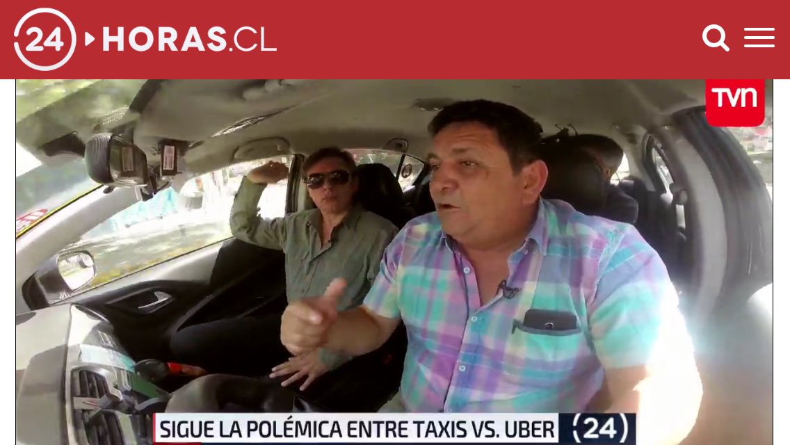 meishas's tweet photo. Igual es revelador que taxista que encaró a ministro en @24HorasTVN, maneje sin cinturón (periodista tb). Plop https://t.co/w6YhH2Jsyq