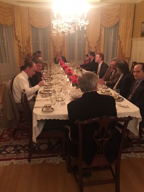 Dinner with Governor Walker.