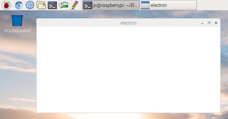cgdougm's tweet image. #ElectronApp working for #RaspberryPi! Now to fill that window.