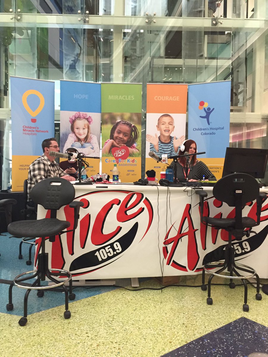 WCO89's tweet photo. Time to donate to a great cause. #Alice4Kids @ChildrensColo #childrenshospital @givechildrensco call 1-800-458-KIDS ☎️ https://t.co/kBu5ibnD9L