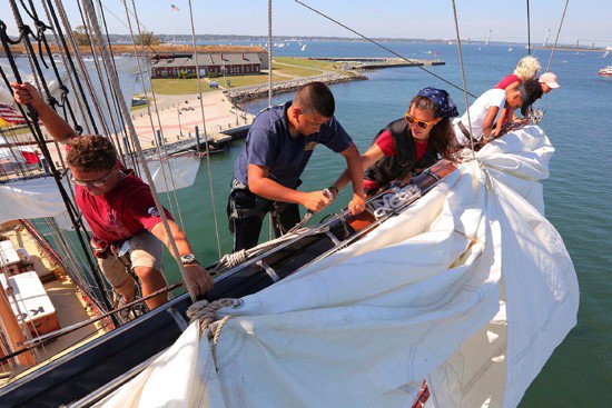MediaProNewport's tweet photo. Sailing School Vessel @OHPRhodeIsland is at it again prepping for an exciting 2017 @WindCheck https://t.co/Zp6ywUzGfX #educationatsea https://t.co/ghOH4fH9nB