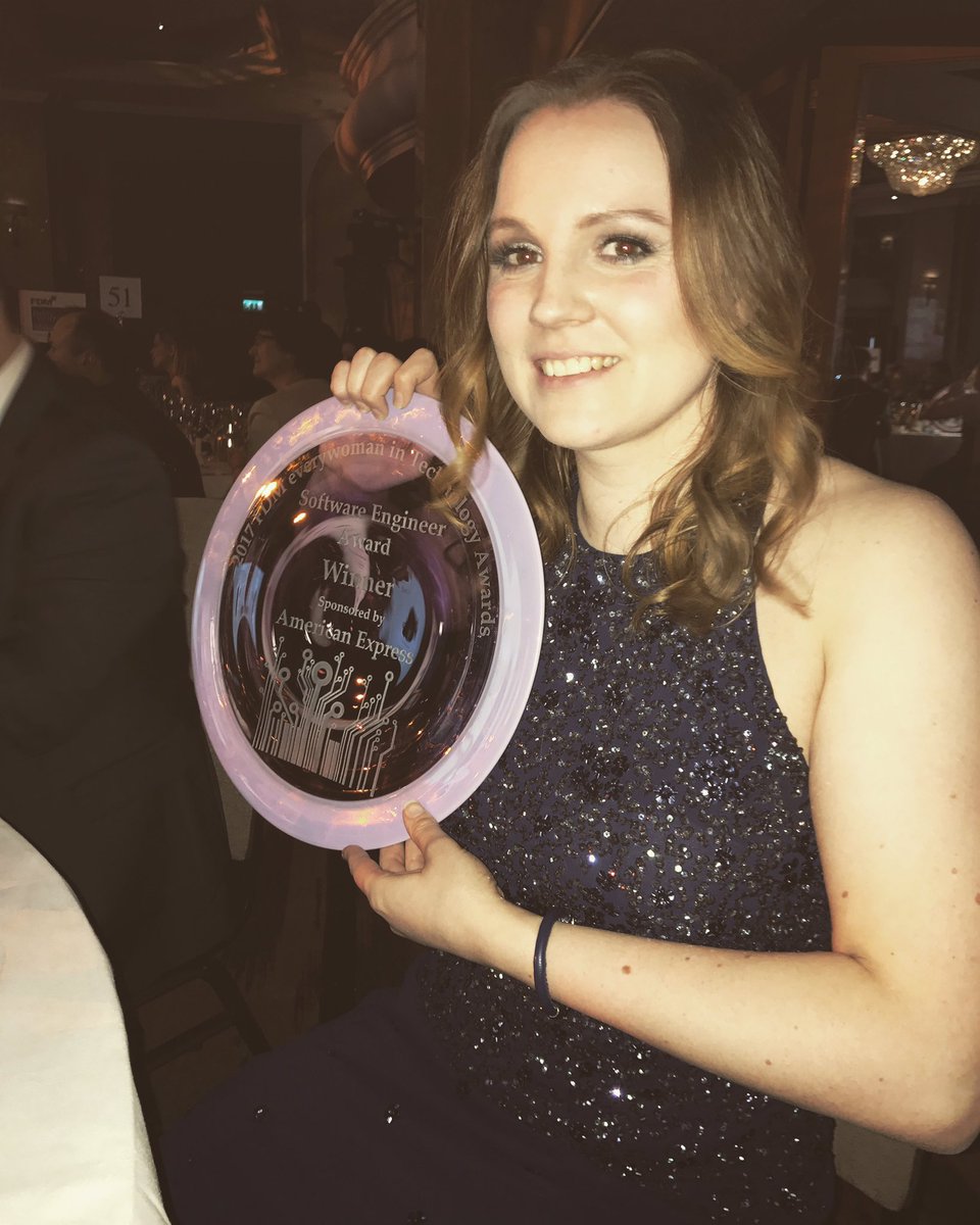 Fee90H's tweet photo. Our winner!! Software Engineer of the Year @everywomanUK technology awards @DeloitteDIGI_UK's @MaxineGlennerster 🍾🍾#everywomanuk #techawards https://t.co/QakUSsxbNc