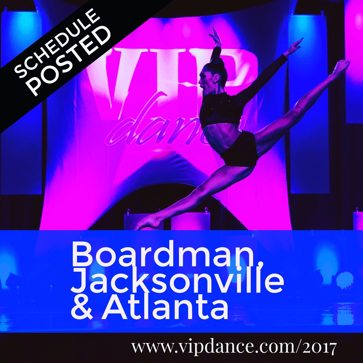VIPdanceComp's tweet photo. The Boardman, Jacksonville & Atlanta schedules have been POSTED! #vipdancecomp #teamvip #vipboardman #vipjacksonville #vipatlanta https://t.co/iu0PA2a5fq
