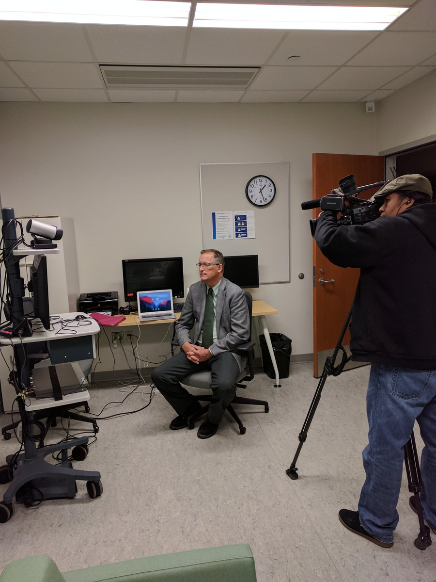 ergo_trask's tweet photo. Can technology help deliver back pain care to rural residents? Dr Brenna Bath interviewed by @FarmgateCTV tonight on CTV Saskatoon #usask https://t.co/NlQ2MasOcl