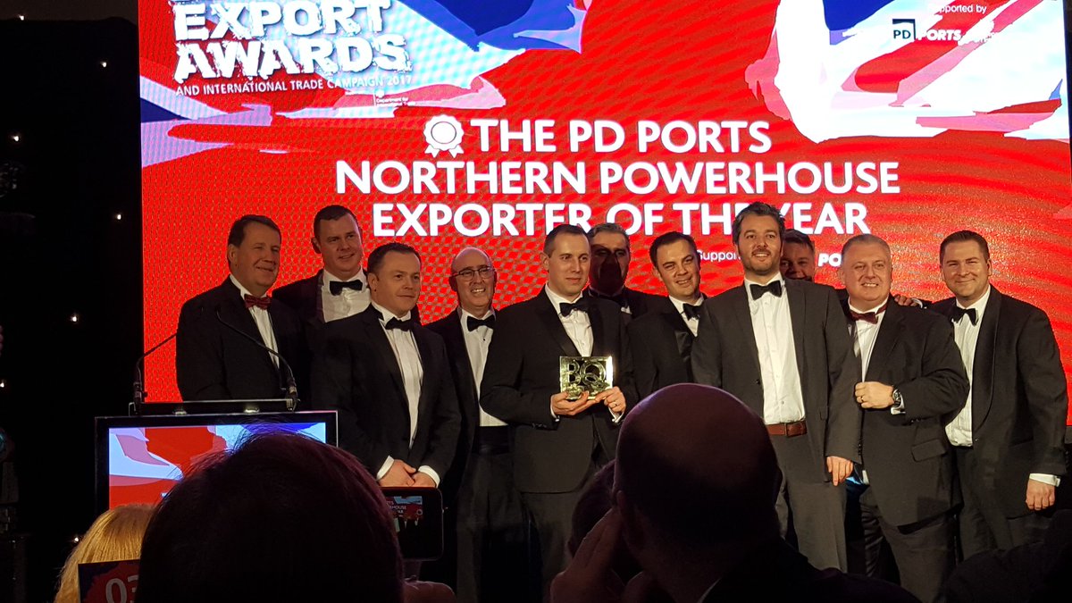 ChamberInt's tweet photo. Congratulations JDR Cables for the @PDPorts #NorthernPowerhouse #Exporter of the Year Award #ExportNorth @BQLive #ChamberInt https://t.co/vCgBUQznvH