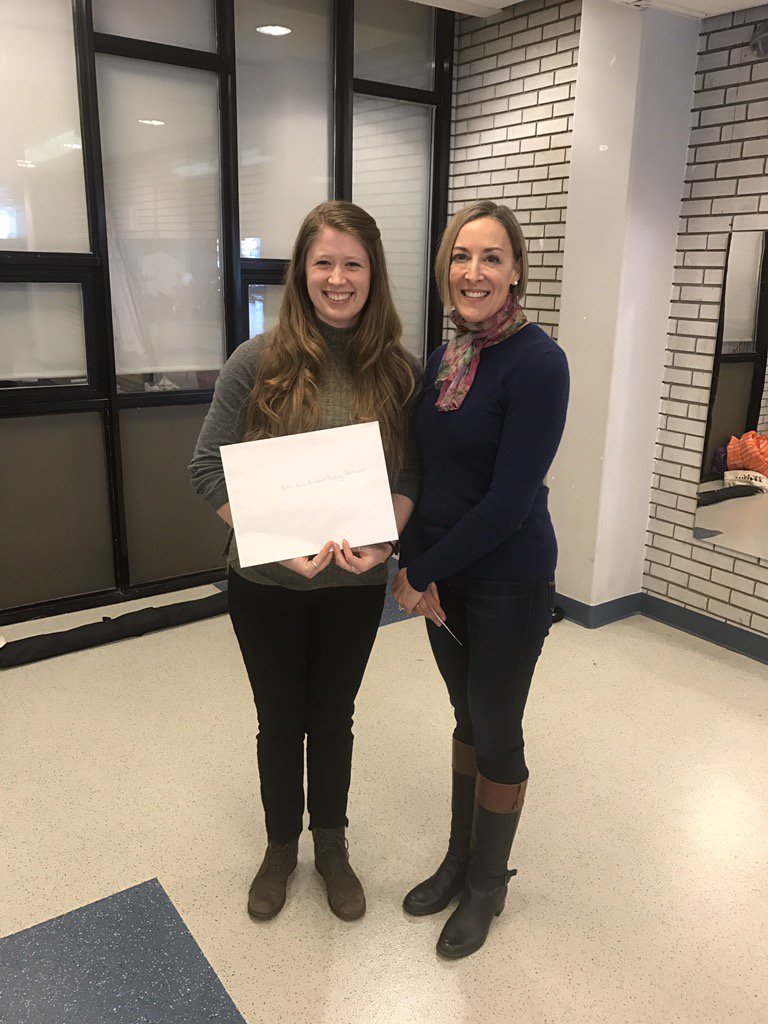 Congrats <a href="/TarynKnorren/">Taryn</a>, recipient of the 1st annual Baillie Family Scholarship.Thank-you <a href="/wpmb66/">WPBaillie</a>, Doug &amp; sons!