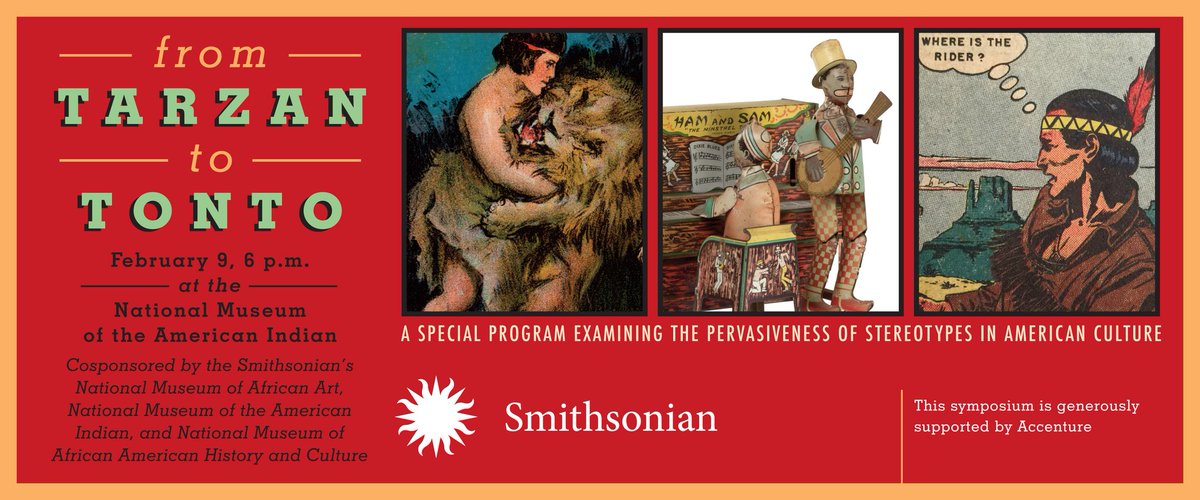 NMAAHC's tweet image. Join us this evening with @SmithsonianNMAI and @NMAfA to discuss stereotypes in popular culture. Watch live: s.si.edu/2kjtJmw