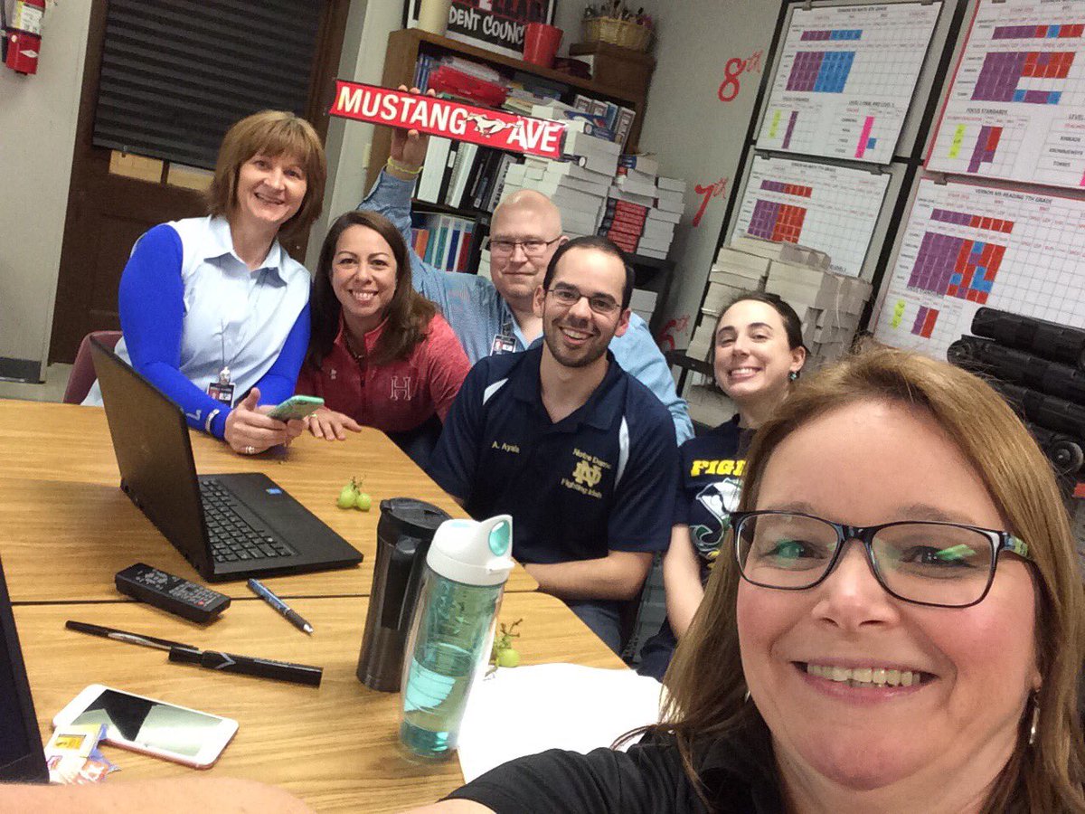 Mustangs in the house and ready to tweet #HCISDchat