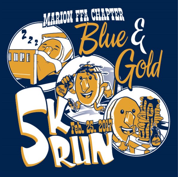 MarionFFA's tweet photo. Pre-registration ends Friday for the 5k. Flip is back again on the shirt. #ffaweek

https://t.co/2hSoNJMEoh https://t.co/C8RaZyFYfw