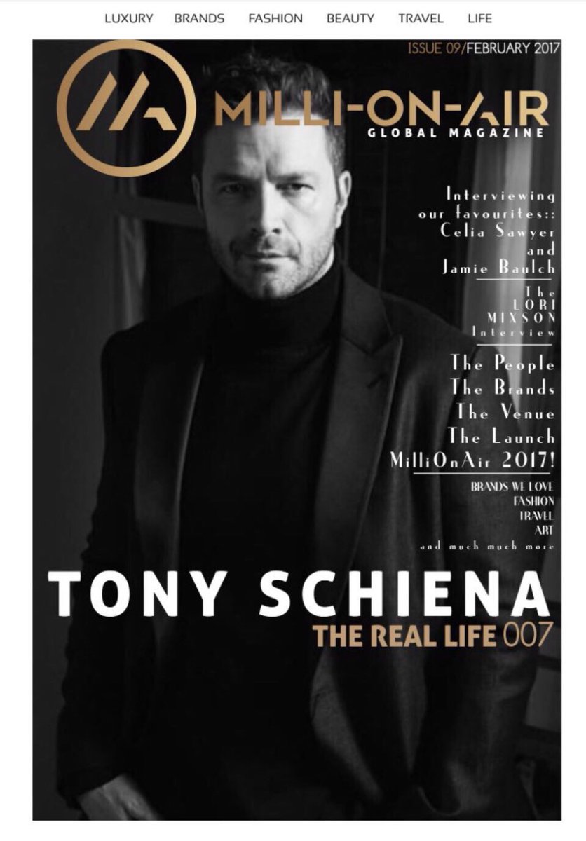 February issue out now with cover star <a href="/TonySchiena/">Tony Schiena</a> interviewed by <a href="/LoriRMixson/">Lori Mixson</a> #MilliOnAir #MOALaunch #February milli-on-air.com