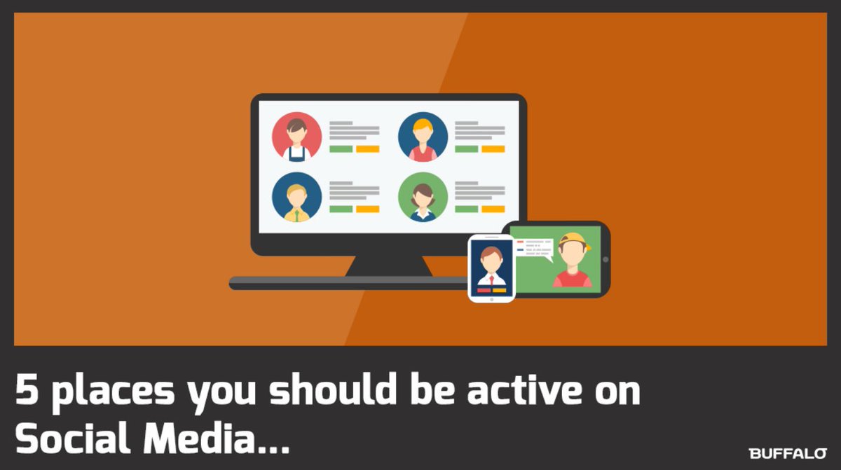 ARCDM's tweet image. 5 places you should be active on Social Media via @buffalomedia #SocialMedia buffalowebdesign.co.uk/5-places-you-s…