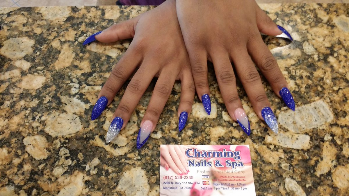 Charming2200's tweet photo. Wow..check out this new nails, only at Charming Nails &amp; Spa in Mansfield. #coffinnails #solarnails #dipping #facial #eyelash https://t.co/MTZ3kCR93D
