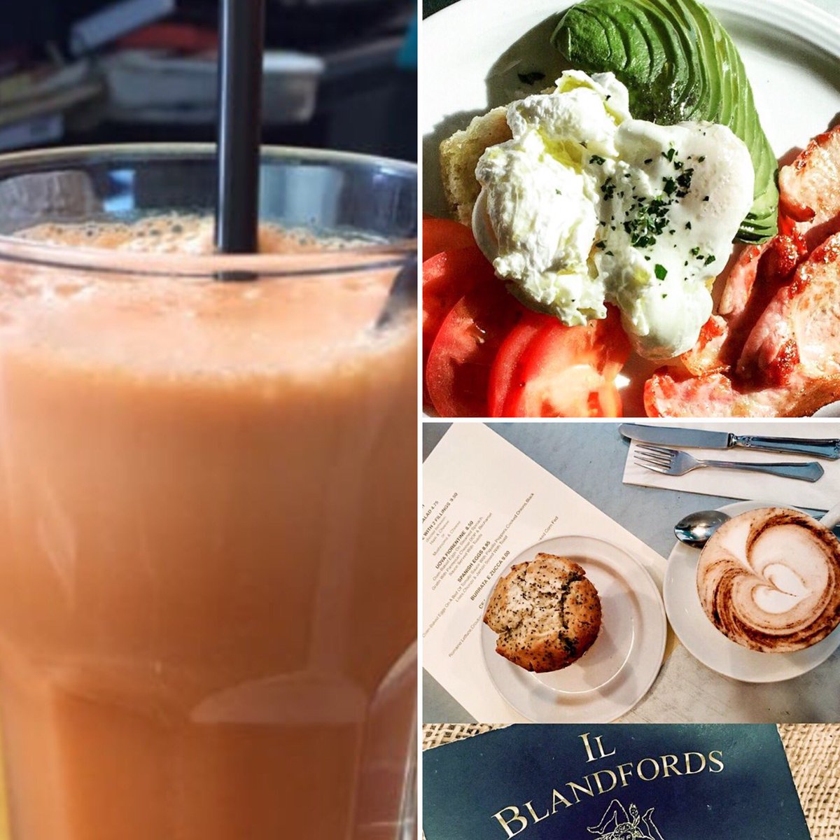 IBlandfords's tweet photo. tomorrow at 9am for your breakfast #freshly pressed #juice #focaccia dish #softpoached #eggs #backbacon And #avocado #extravirginoliveoil https://t.co/NoLF1jKAP9