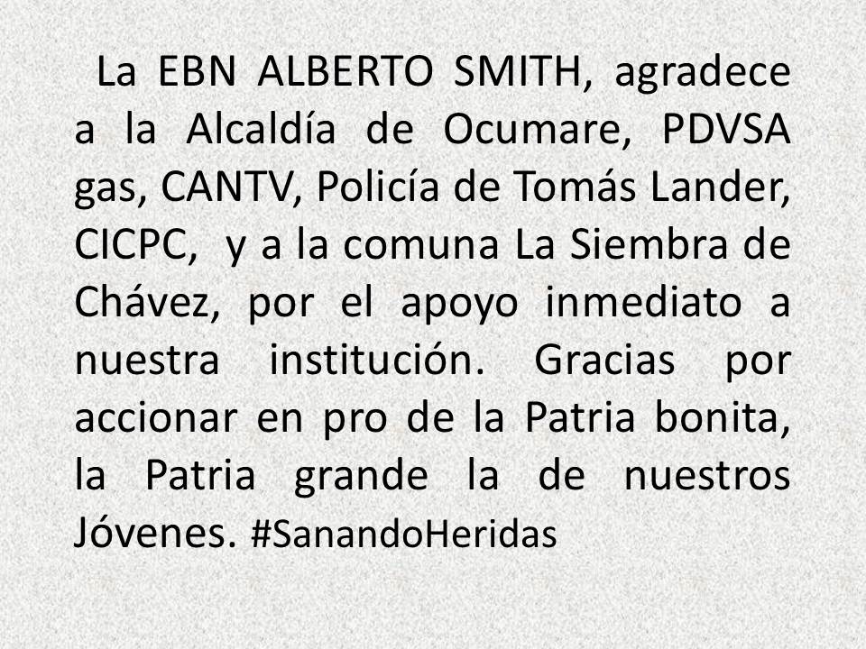 ebnalbertosmith's tweet photo. .@JauaMiranda .@MPPEDUCACION  .@AlcaldiaO .@UNoticias  .@TuyNoticias .@redacciondiari2  #SanandoHeridas. https://t.co/ovI4ZYTZQo