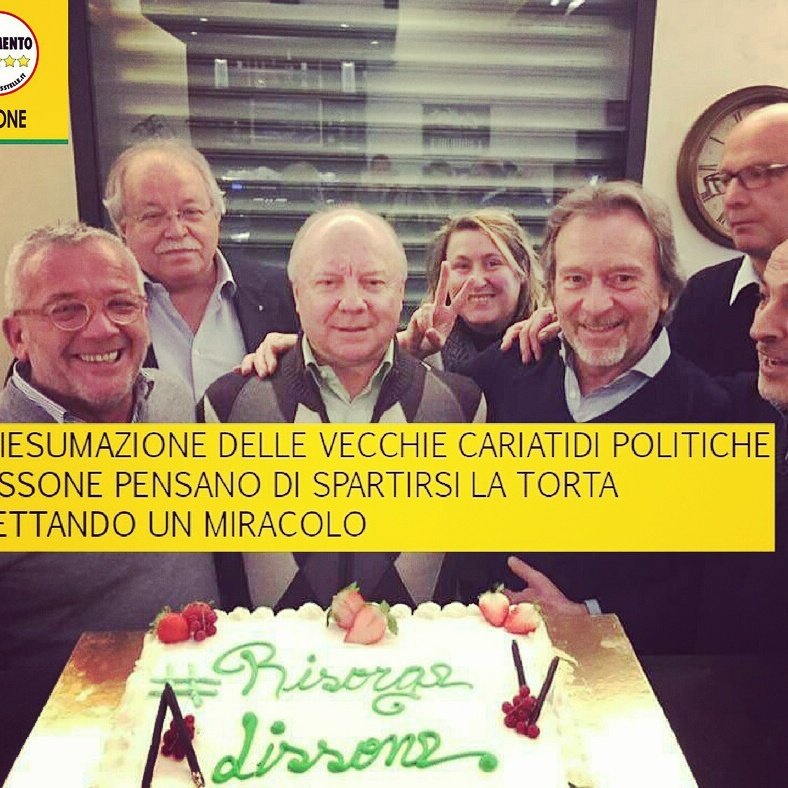 M5SLissone's tweet photo. Volti noti della vecchia politica lissonese. Hanno ucciso la città con venti anni di leghismo. #m5s  #lissone  #cosasuccedealissone https://t.co/uZkfbPoKQu