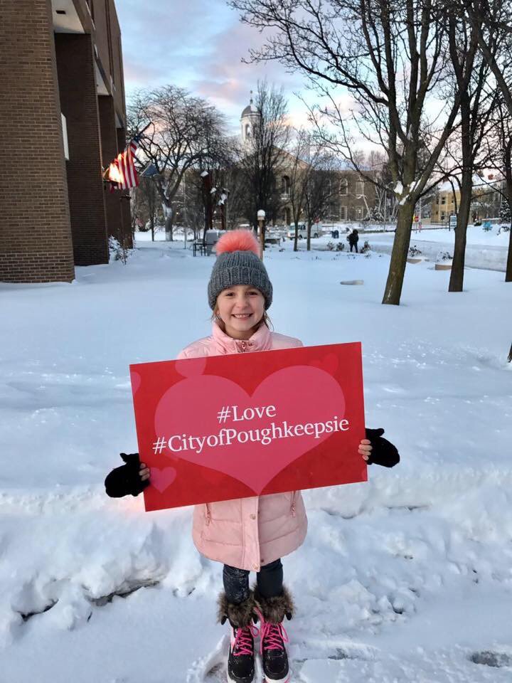 Our buddy, Riley Flynn at City Hall today with her mom, our City Chamberlain Deanne Love Flynn.  #LOVE #CityofPoughkeepsie