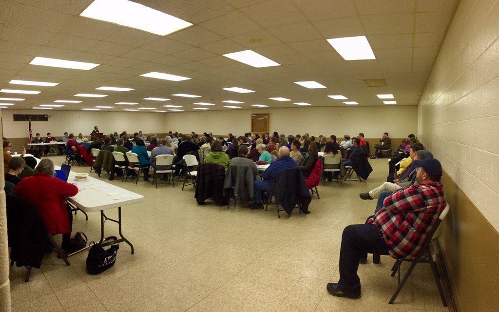 MajaTosic4's tweet photo. Inspired to see my community getting together for the largest Democratic meeting our county has held! #MIDems https://t.co/krdUf6Qfsk