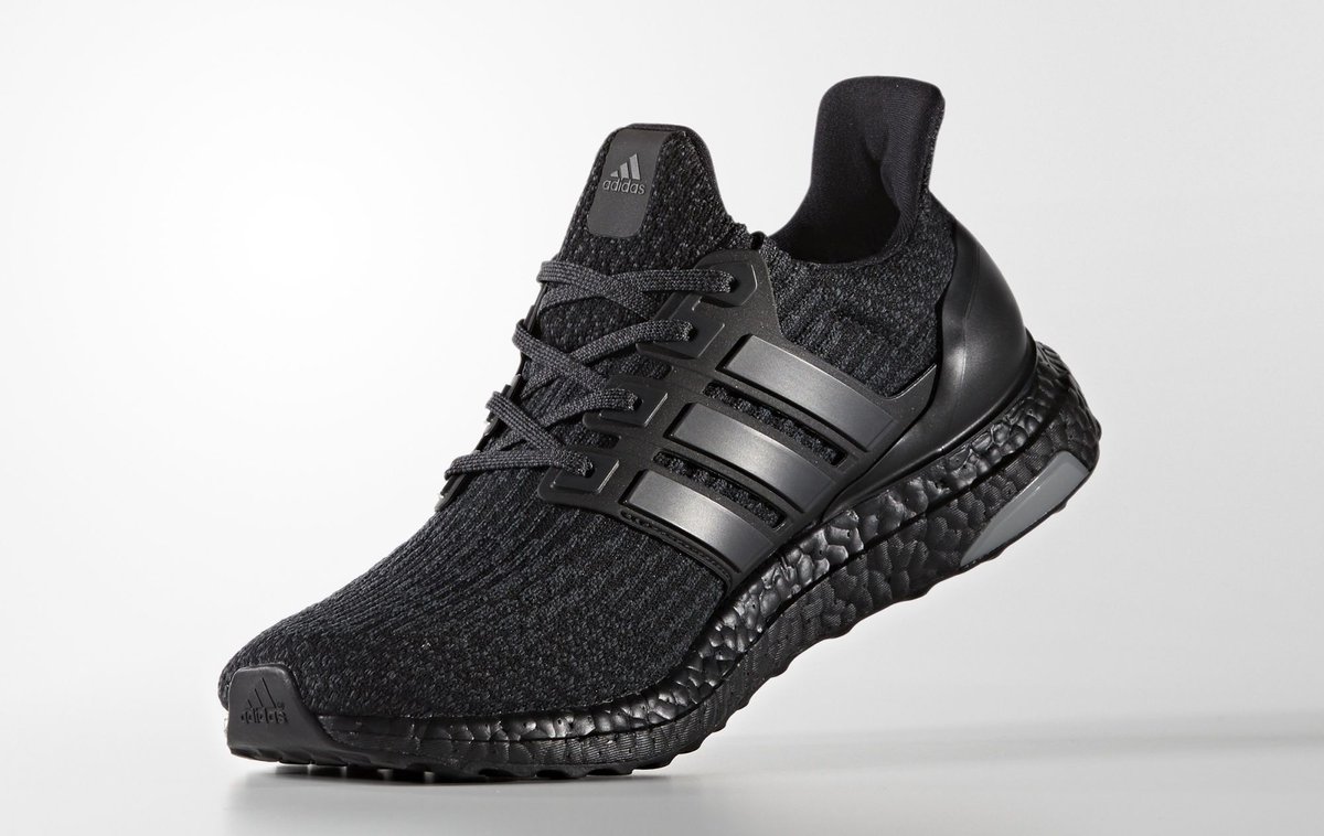 SneakerAlertHD's tweet photo. The adidas Ultra Boost 3.0 "Triple Black" is set to release March 1st https://t.co/s1FCY0uGJj