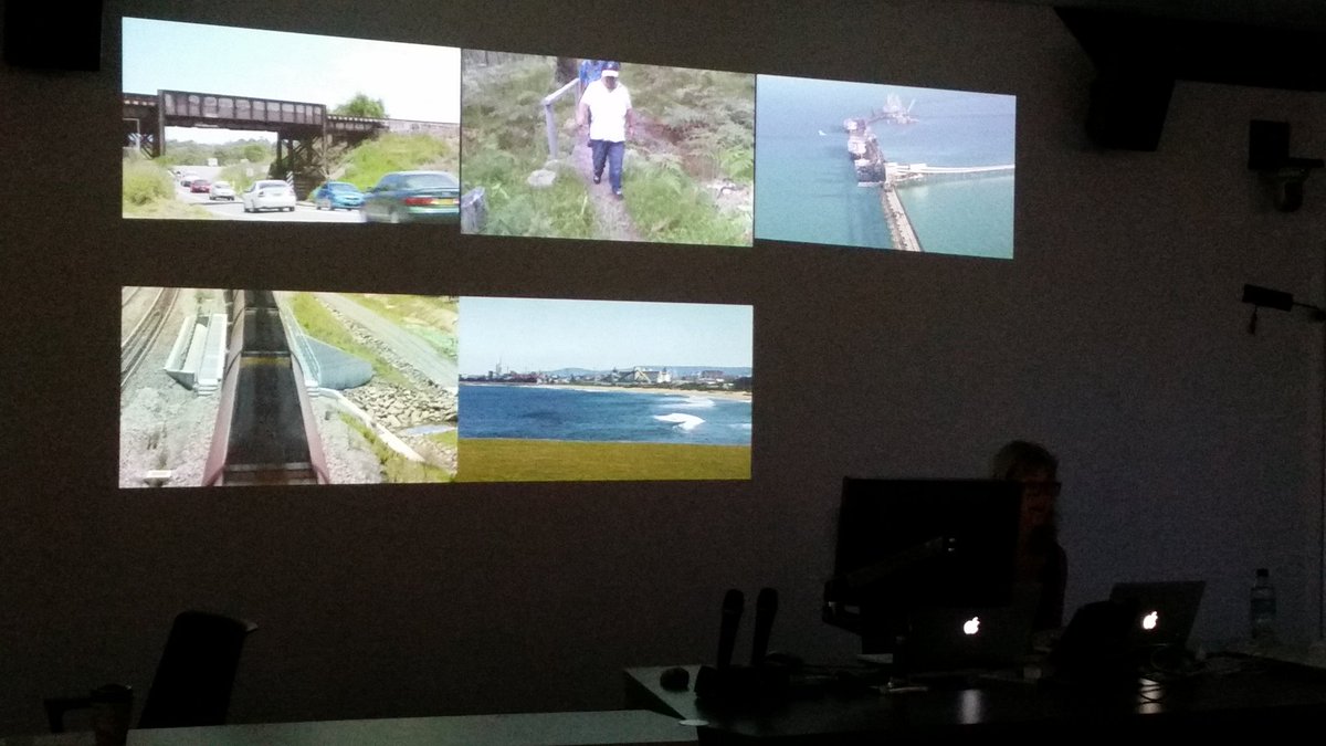 MutinyMedia's tweet image. #Docuverse 2017 Georgia Wallace-Crabbe addresses parallel aesthetic histories through multi channel video presentations #rmit #nonfictionlab