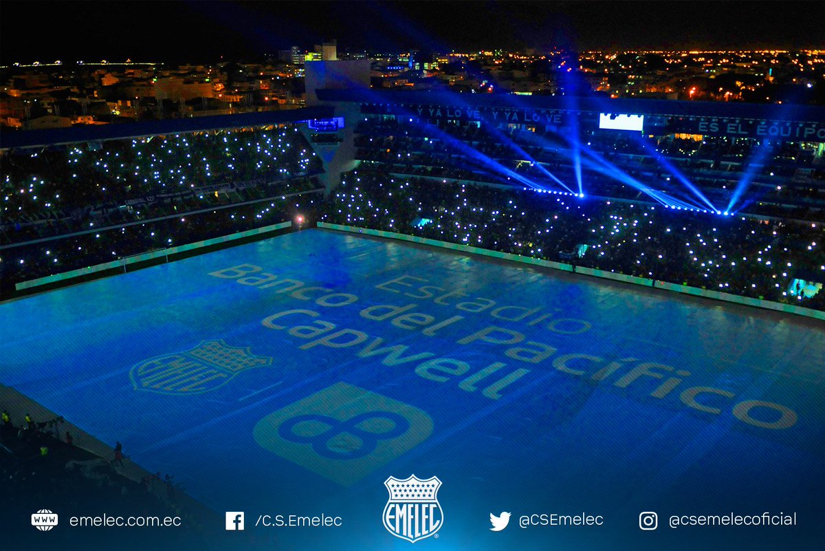 CSEmelec's tweet photo. Mapping. Reinauguración del Estadio Banco del Pacífico Capwell https://t.co/fRDubUeeEc