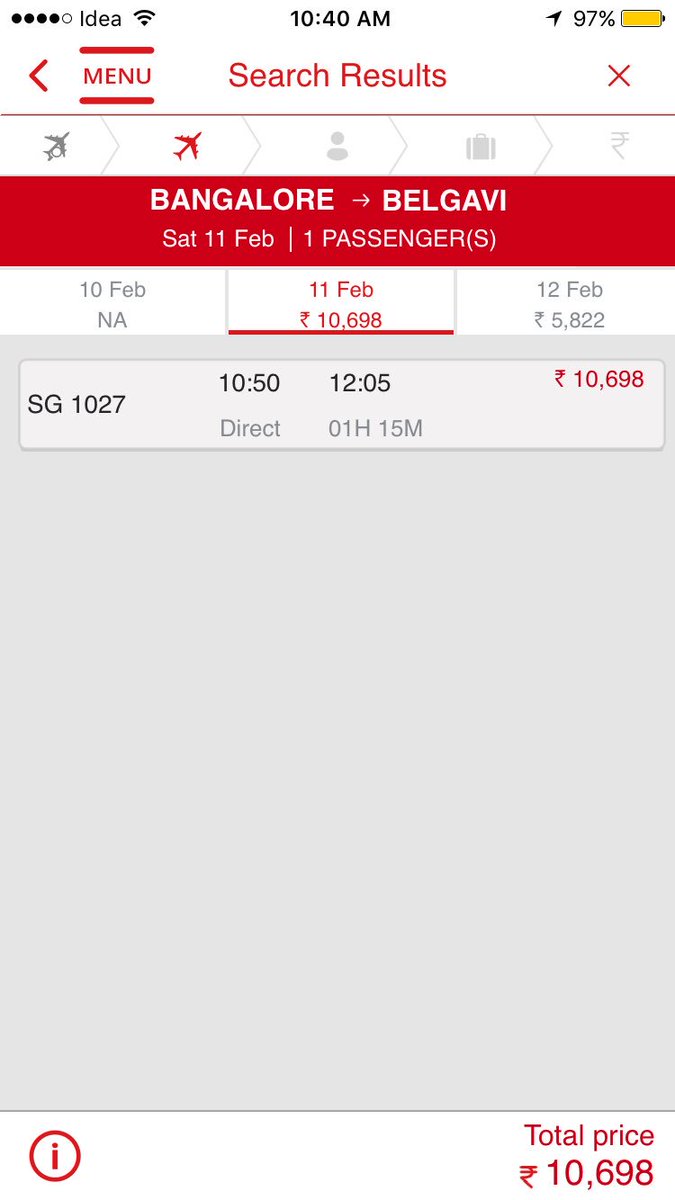 irayhaan's tweet photo. @Ashok_Gajapathi @flyspicejet want to travel to Belgaum.. #1hour #fare #nothappening... #loot #onehourflight #help #sos https://t.co/kBrgEIFdJS