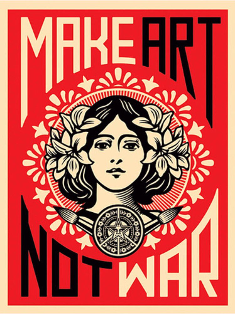 AHA_Beans's tweet photo. Make Art. Not War. @AHA_Lev https://t.co/X8UzvEss5P