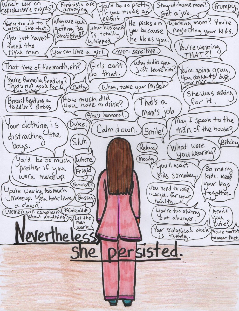 JazminRain's tweet photo. Nevertheless, she persisted https://t.co/s6E0SIZlJ3