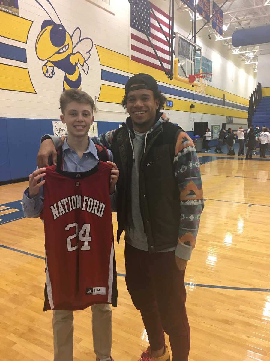 sean_m10's tweet photo. S/o to @chris_wilson910 for coming to my game today. He's my inspiration to why I wore 24 this season. Him coming out meant so much to me! https://t.co/Z90TWKYpOy