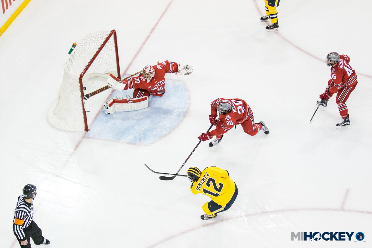 michaelcaples's tweet photo. @KingJames_38's goal last Saturday from high atop @YostIceArena. https://t.co/2uLqmlsB0z