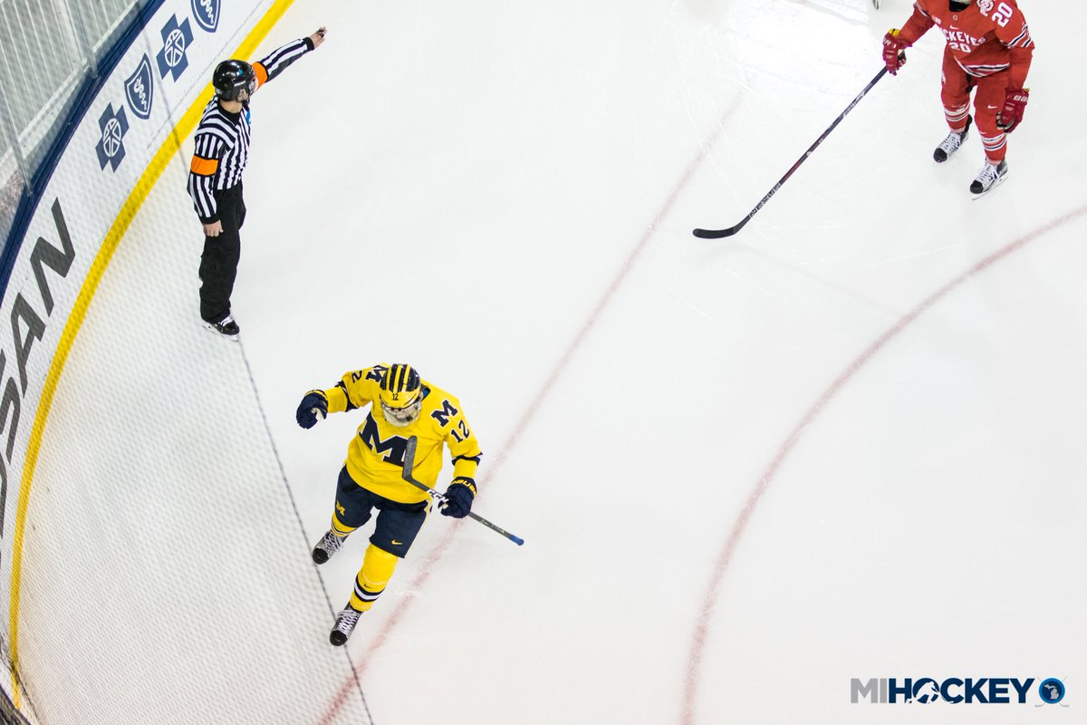 michaelcaples's tweet photo. @KingJames_38's goal last Saturday from high atop @YostIceArena. https://t.co/2uLqmlsB0z