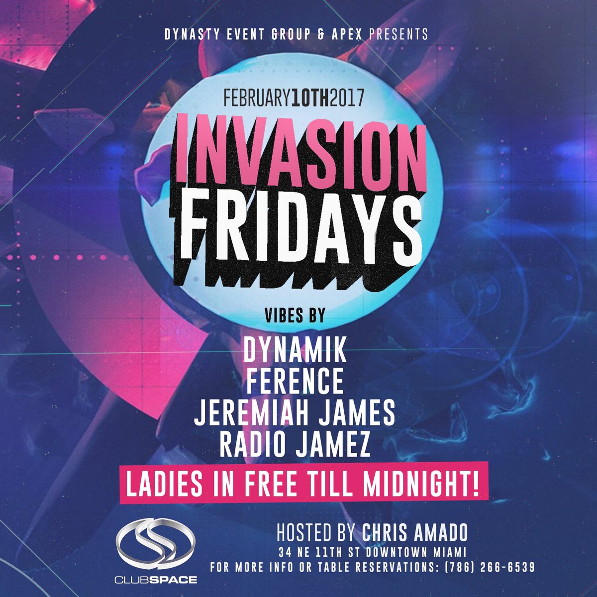 itsdynamik's tweet photo. we're taking off at space friday night! ladies in FREE 🔥 #InvasionFridays https://t.co/LNMcdTqsv6