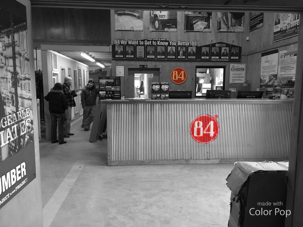 kcase101's tweet image. New Look at the front counter in the Greenwood 84 LUMBER ...