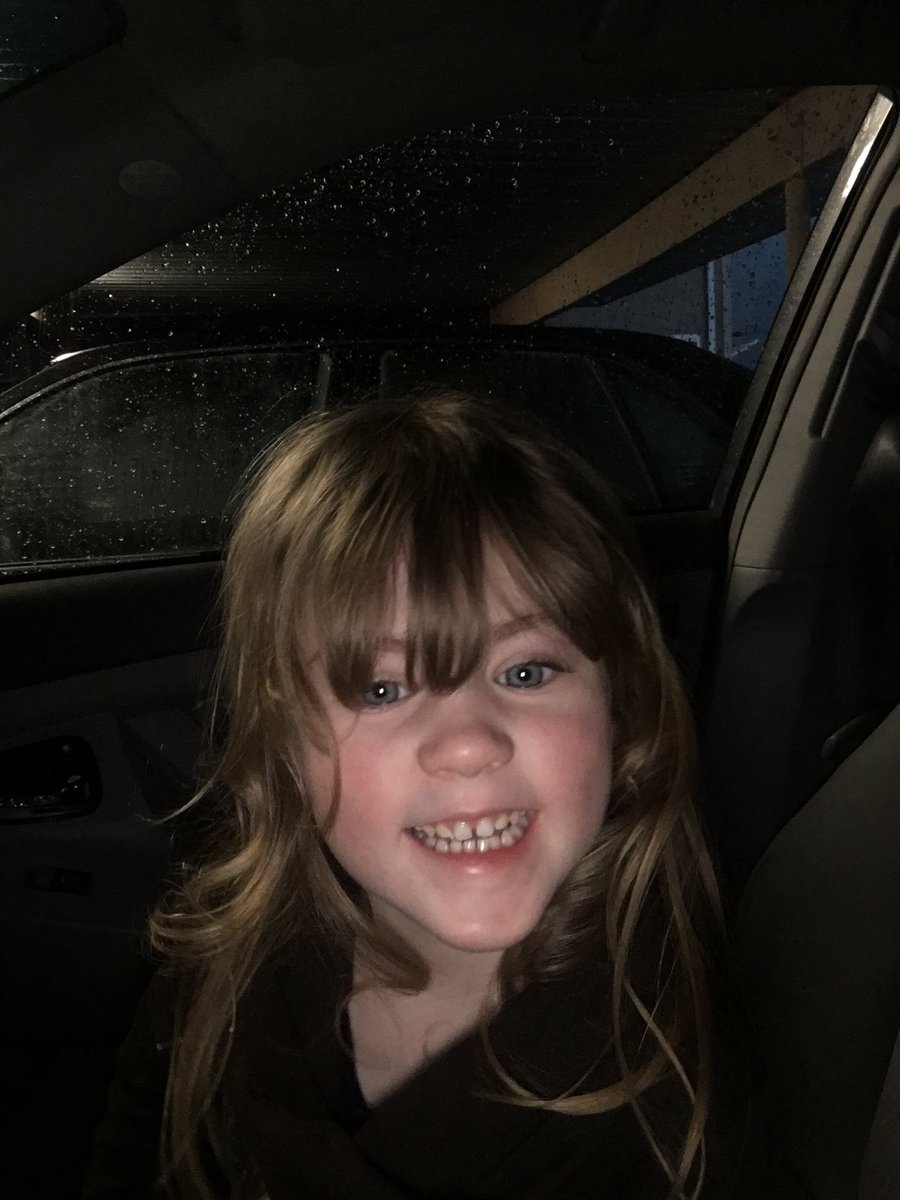 MrsSamHunt290's tweet photo. @thompsonsquare this one insisted we listen to #YouMakeItLookSoGood the whole way home in the rain because it sounded nice and safe. https://t.co/f5mNbQ8eGZ