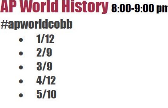 CobbAPWorldHist's tweet photo. Remember, TUNE IN NEXT MONTH when we discuss TP4
#apworldcobb https://t.co/L2KRtQ1Px3